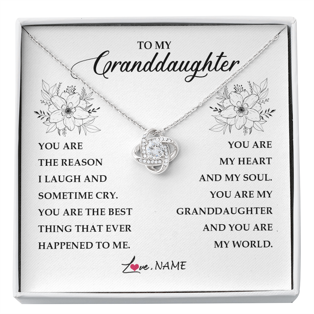 Personalized To My Granddaughter From Grandma You Are My Heart My And My Sould Granddaughter Jewelry Birthday Christmas Customized Gift Box Message Card
