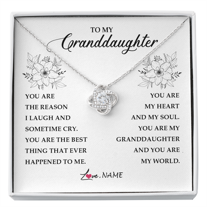 Personalized To My Granddaughter From Grandma You Are My Heart My And My Sould Granddaughter Jewelry Birthday Christmas Customized Gift Box Message Card