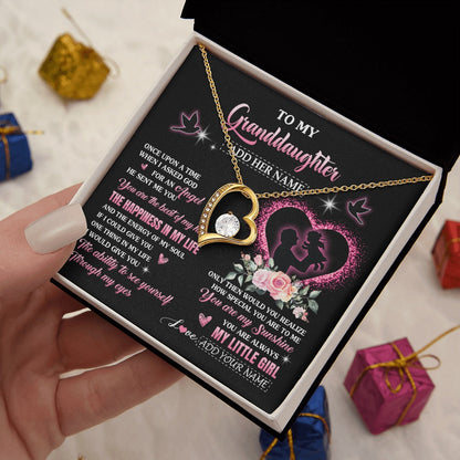 Personalized To My Granddaughter From Grandpa Papa Necklace Once Upon A Time Birthday Graduation Gifts For Granddaughter Gifts Christmas Gift Box Message Card