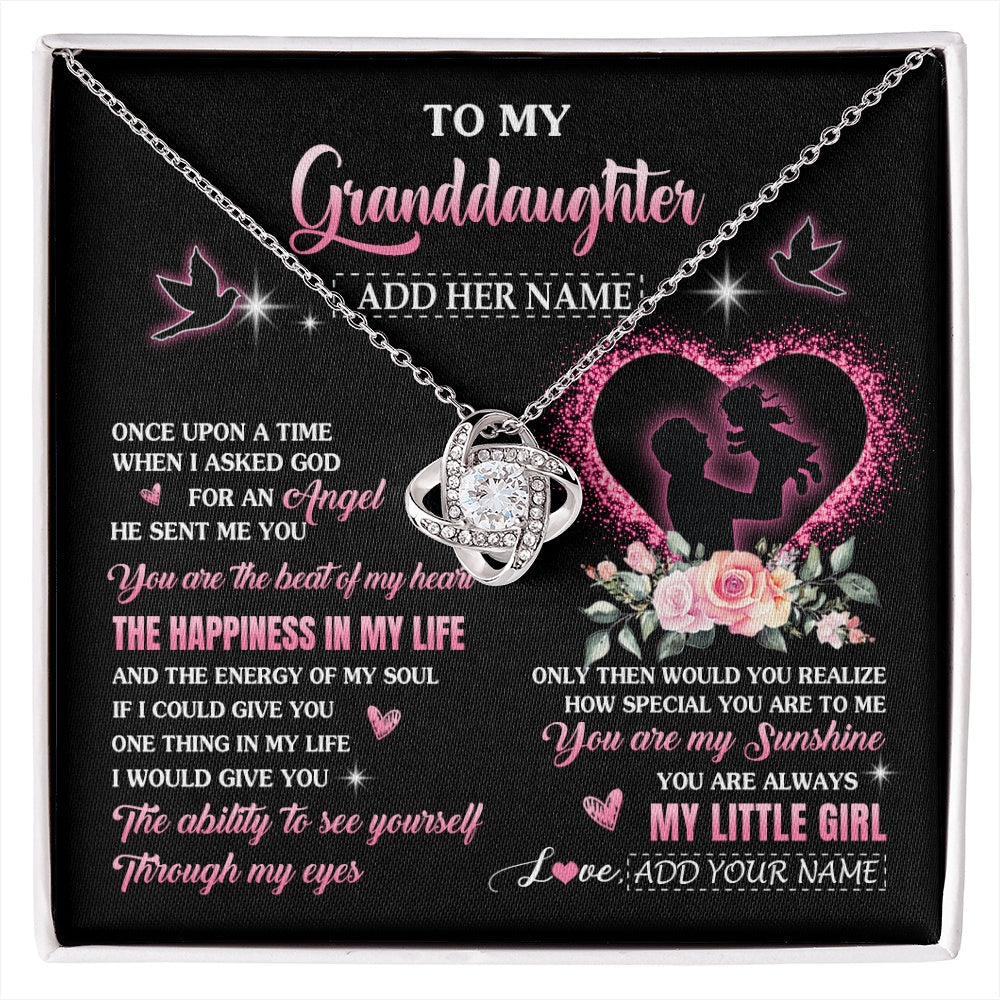 Personalized To My Granddaughter From Grandpa Papa Necklace Once Upon A Time Birthday Graduation Gifts For Granddaughter Gifts Christmas Gift Box Message Card