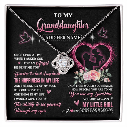 Personalized To My Granddaughter From Grandpa Papa Necklace Once Upon A Time Birthday Graduation Gifts For Granddaughter Gifts Christmas Gift Box Message Card