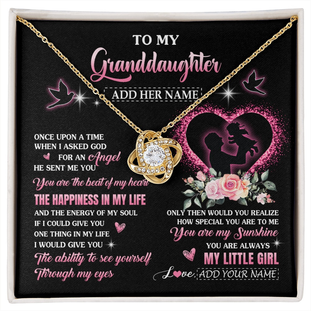 Personalized To My Granddaughter From Grandpa Papa Necklace Once Upon A Time Birthday Graduation Gifts For Granddaughter Gifts Christmas Gift Box Message Card