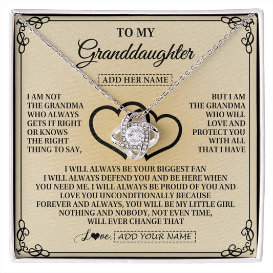 Personalized To My Granddaughter Gifts From Grandma Granddaughter Birthday Gifts Jewelry Women Granddaughter Pendant Necklace Christmas Gift Box Message Card