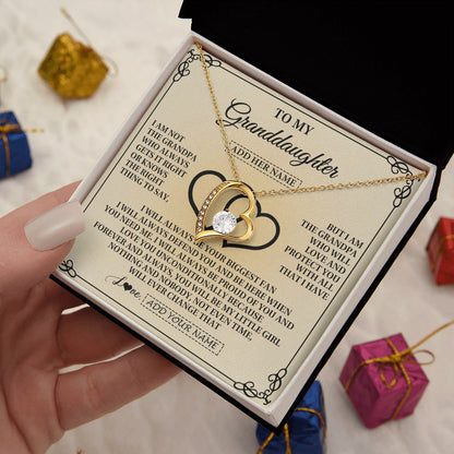 Personalized To My Granddaughter Gifts From Grandpa Granddaughter Birthday Gifts Jewelry Women Granddaughter Pendant Necklace Christmas Gift Box Message Card