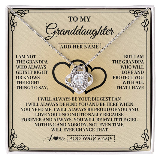 Personalized To My Granddaughter Gifts From Grandpa Granddaughter Birthday Gifts Jewelry Women Granddaughter Pendant Necklace Christmas Gift Box Message Card