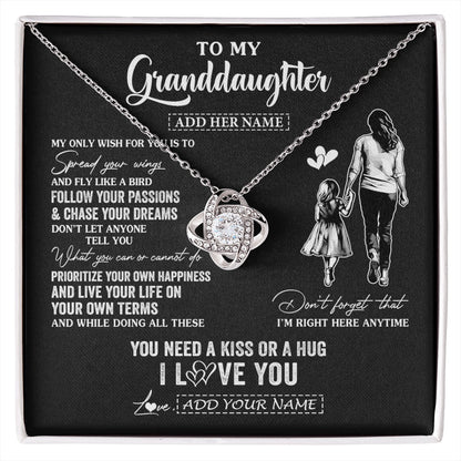 Personalized To My Granddaughter Gifts Necklace From Grandma Nana My Only Wish For You Granddaughter Birthday Gifts Graduation Christmas Gift Box Message Card