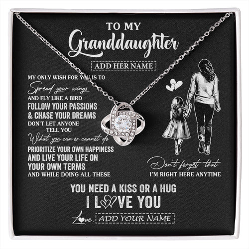 Personalized To My Granddaughter Gifts Necklace From Grandma Nana My Only Wish For You Granddaughter Birthday Gifts Graduation Christmas Gift Box Message Card
