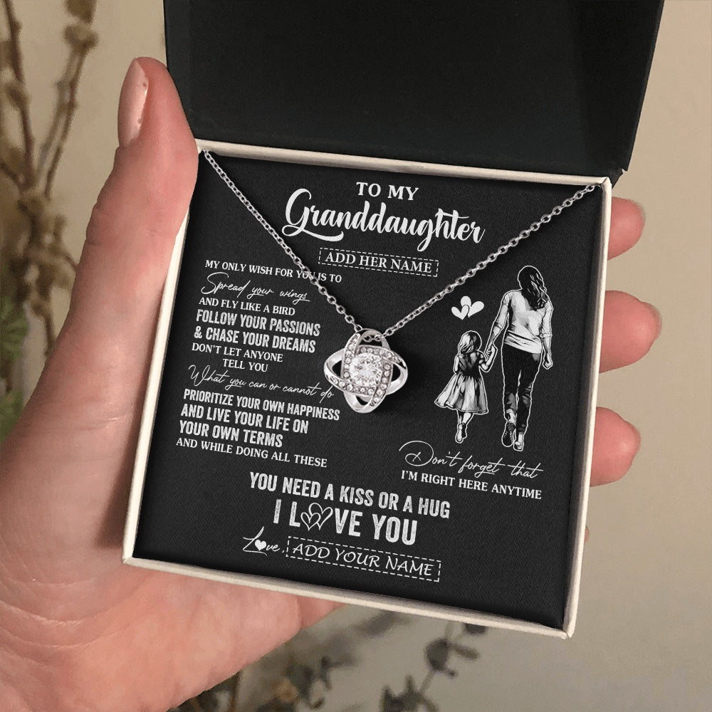Personalized To My Granddaughter Gifts Necklace From Grandma Nana My Only Wish For You Granddaughter Birthday Gifts Graduation Christmas Gift Box Message Card
