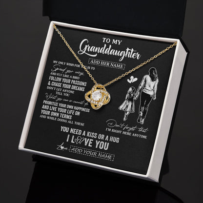 Personalized To My Granddaughter Gifts Necklace From Grandma Nana My Only Wish For You Granddaughter Birthday Gifts Graduation Christmas Gift Box Message Card
