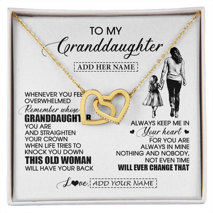 Personalized To My Granddaughter Gifts Necklace From Grandma Nana Whenever Woman Unique Birthday Gifts For Granddaughter Christmas Gift Box Message Card