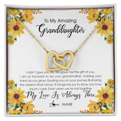 Personalized To My Granddaughter Necklace From Grandma Grandmother My Love Is Always There Granddaughter Birthday Christmas Customized Gift Box Message Card
