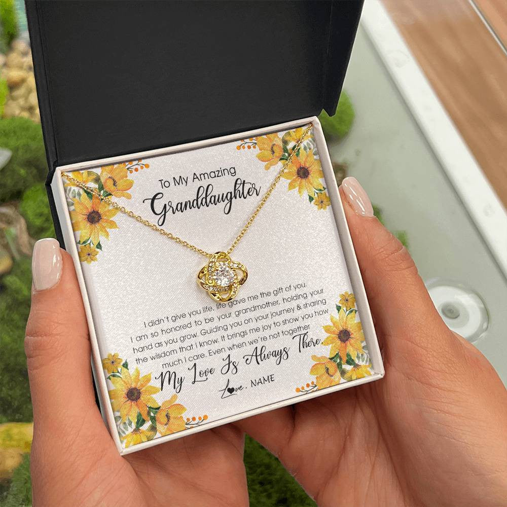 Personalized To My Granddaughter Necklace From Grandma Grandmother My Love Is Always There Granddaughter Birthday Christmas Customized Gift Box Message Card