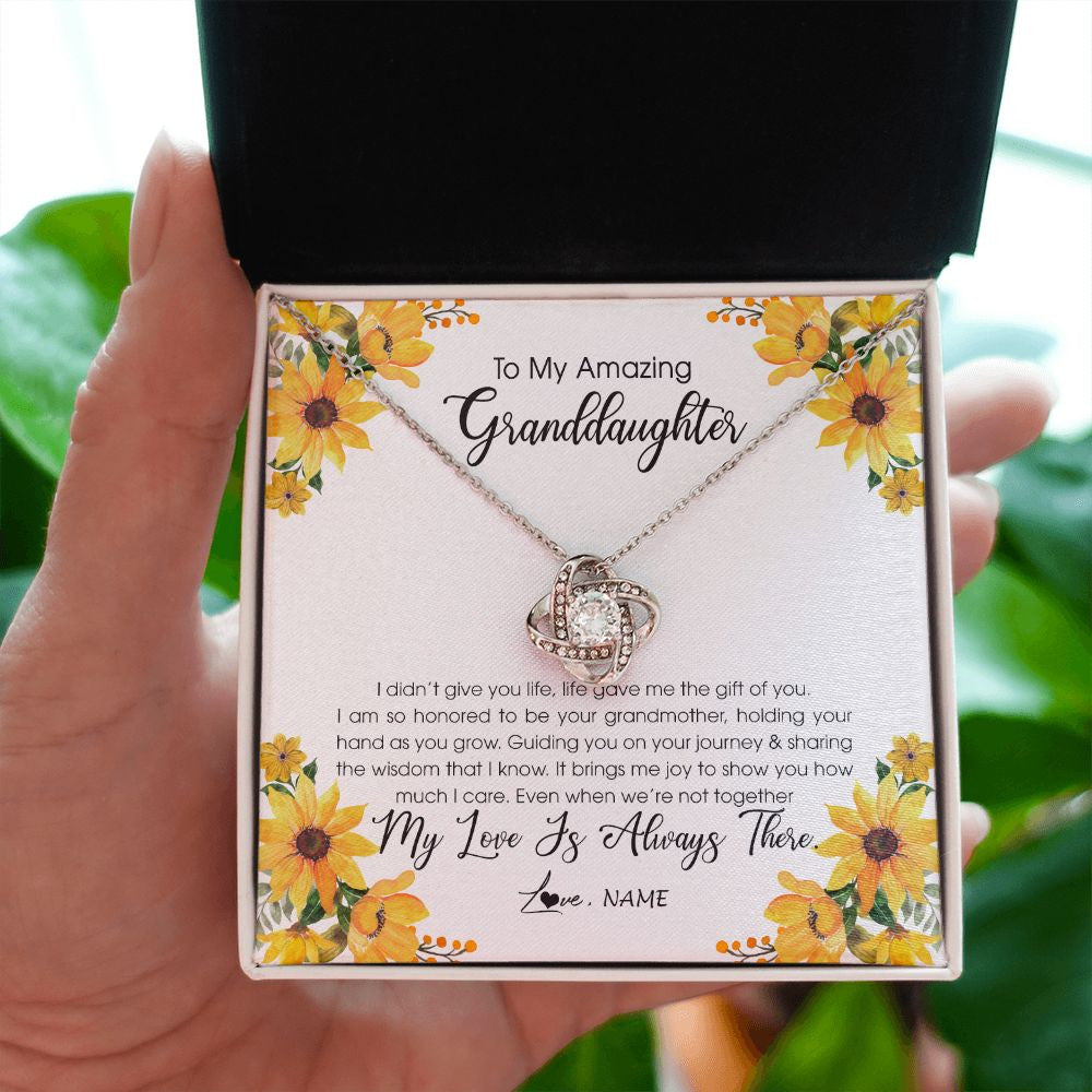 Personalized To My Granddaughter Necklace From Grandma Grandmother My Love Is Always There Granddaughter Birthday Christmas Customized Gift Box Message Card