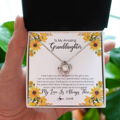 Personalized To My Granddaughter Necklace From Grandma Grandmother My Love Is Always There Granddaughter Birthday Christmas Customized Gift Box Message Card