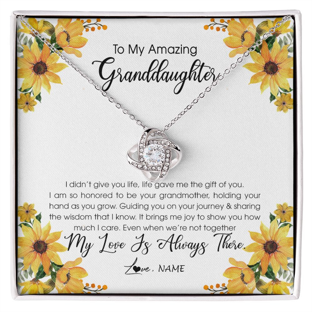 Personalized To My Granddaughter Necklace From Grandma Grandmother My Love Is Always There Granddaughter Birthday Christmas Customized Gift Box Message Card
