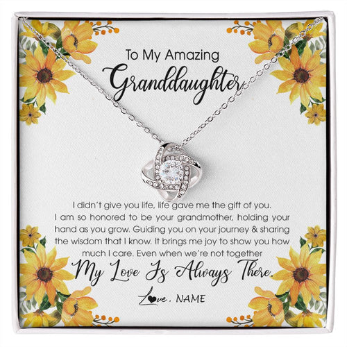 Personalized To My Granddaughter Necklace From Grandma Grandmother My Love Is Always There Granddaughter Birthday Christmas Customized Gift Box Message Card
