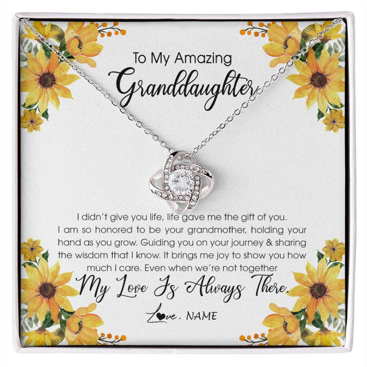 Personalized To My Granddaughter Necklace From Grandma Grandmother My Love Is Always There Granddaughter Birthday Christmas Customized Gift Box Message Card