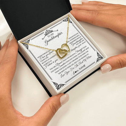 Personalized To My Granddaughter Necklace From Grandma Grandpa I Love You Forever Granddaughter Birthday Graduation Christmas Customized Gift Box Message Card