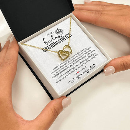 Personalized To My Granddaughter Necklace From Grandma Grandpa Nana Wish You The Strength Granddaughter Birthday Christmas Customized Gift Box Message Card