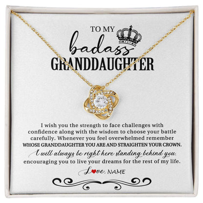 Personalized To My Granddaughter Necklace From Grandma Grandpa Nana Wish You The Strength Granddaughter Birthday Christmas Customized Gift Box Message Card