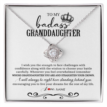 Personalized To My Granddaughter Necklace From Grandma Grandpa Nana Wish You The Strength Granddaughter Birthday Christmas Customized Gift Box Message Card