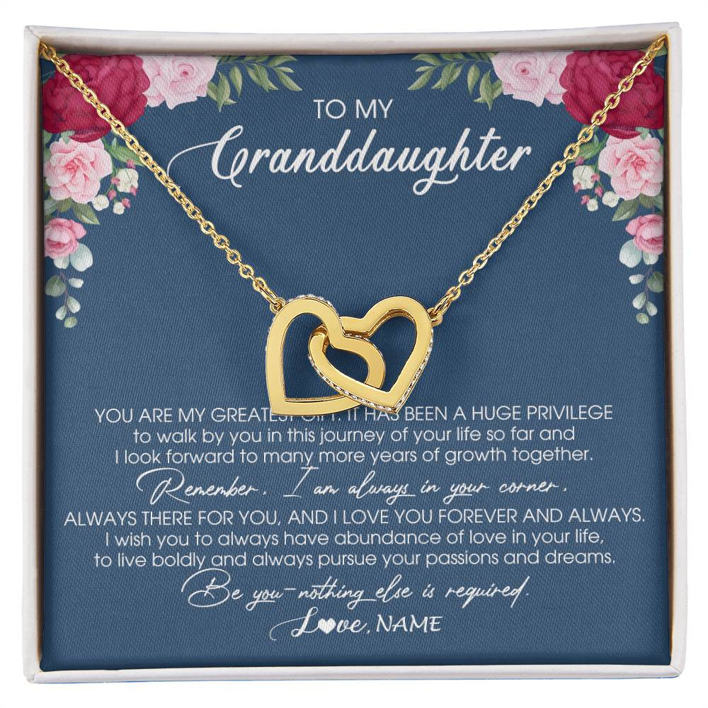 Personalized To My Granddaughter Necklace From Grandma Grandpa You Are My Greatest Gift Granddaughter Birthday Customized Jewelry Gift Box Message Card
