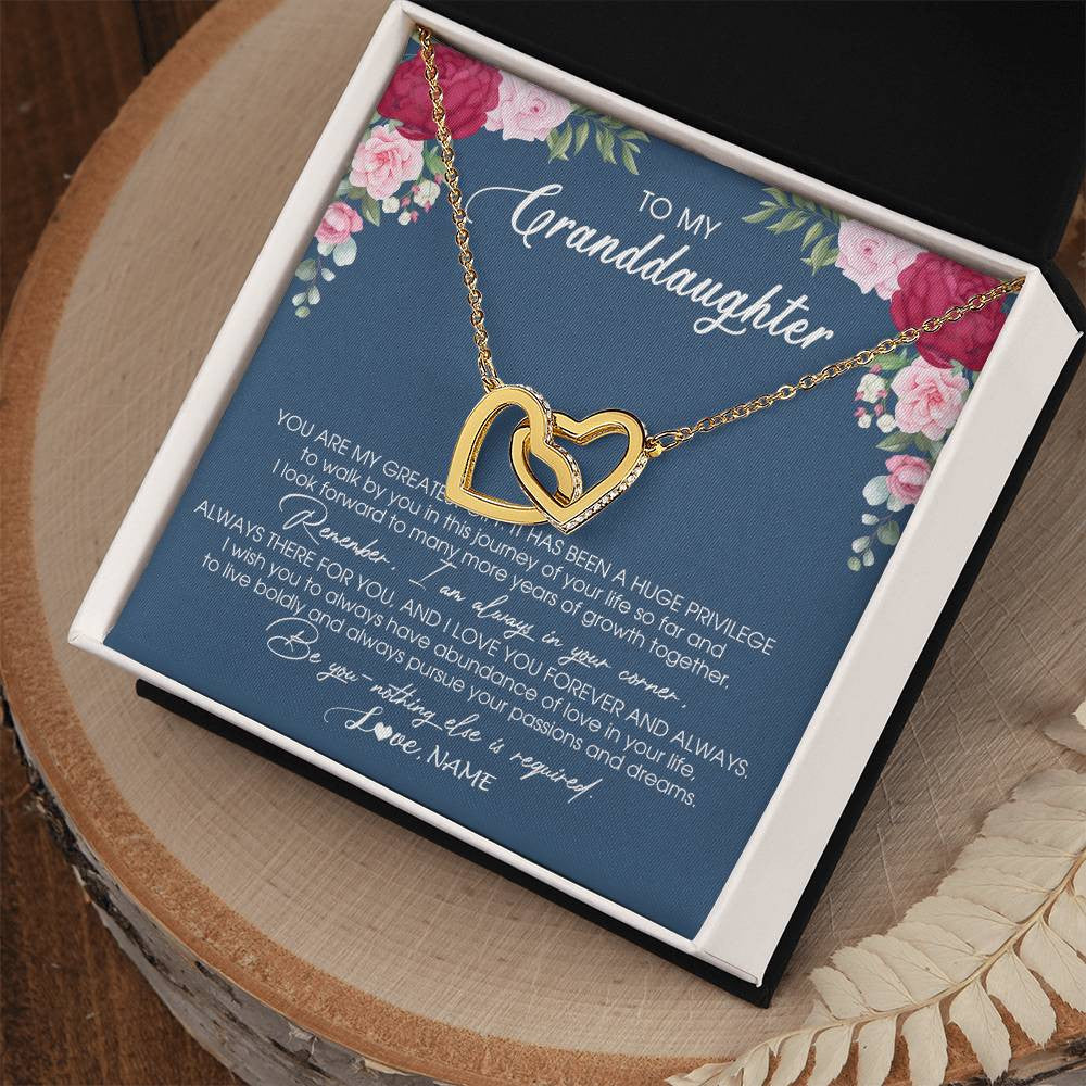 Personalized To My Granddaughter Necklace From Grandma Grandpa You Are My Greatest Gift Granddaughter Birthday Customized Jewelry Gift Box Message Card