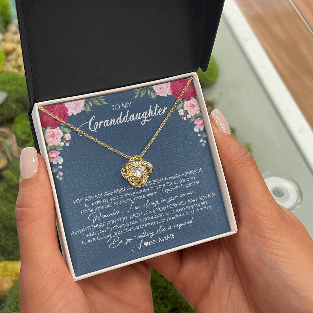 Personalized To My Granddaughter Necklace From Grandma Grandpa You Are My Greatest Gift Granddaughter Birthday Customized Jewelry Gift Box Message Card