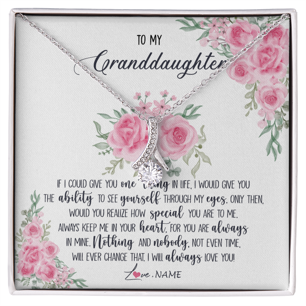 Personalized To My Granddaughter Necklace From Grandma I Will Always Love You Granddaughter Birthday Christmas Pendant Jewelry Customized Gift Box Message Card