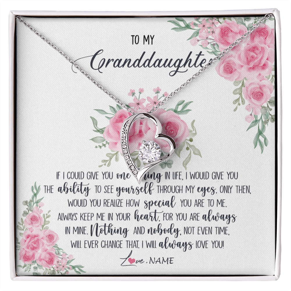 Personalized To My Granddaughter Necklace From Grandma I Will Always Love You Granddaughter Birthday Christmas Pendant Jewelry Customized Gift Box Message Card