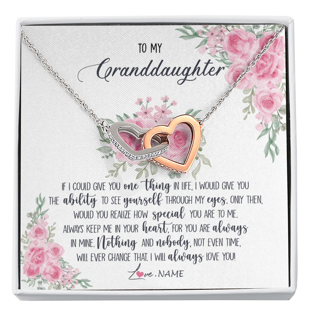 Personalized To My Granddaughter Necklace From Grandma I Will Always Love You Granddaughter Birthday Christmas Pendant Jewelry Customized Gift Box Message Card