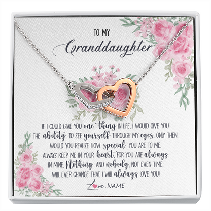Personalized To My Granddaughter Necklace From Grandma I Will Always Love You Granddaughter Birthday Christmas Pendant Jewelry Customized Gift Box Message Card