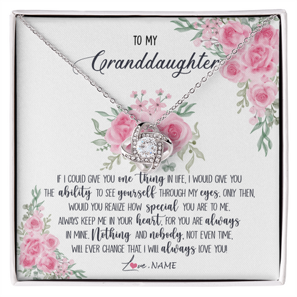 Personalized To My Granddaughter Necklace From Grandma I Will Always Love You Granddaughter Birthday Christmas Pendant Jewelry Customized Gift Box Message Card