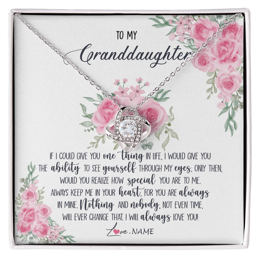 Personalized To My Granddaughter Necklace From Grandma I Will Always Love You Granddaughter Birthday Christmas Pendant Jewelry Customized Gift Box Message Card