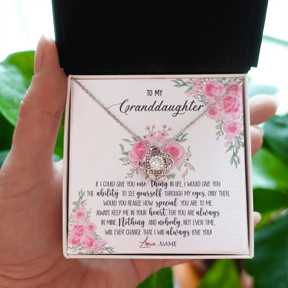 Personalized To My Granddaughter Necklace From Grandma I Will Always Love You Granddaughter Birthday Christmas Pendant Jewelry Customized Gift Box Message Card