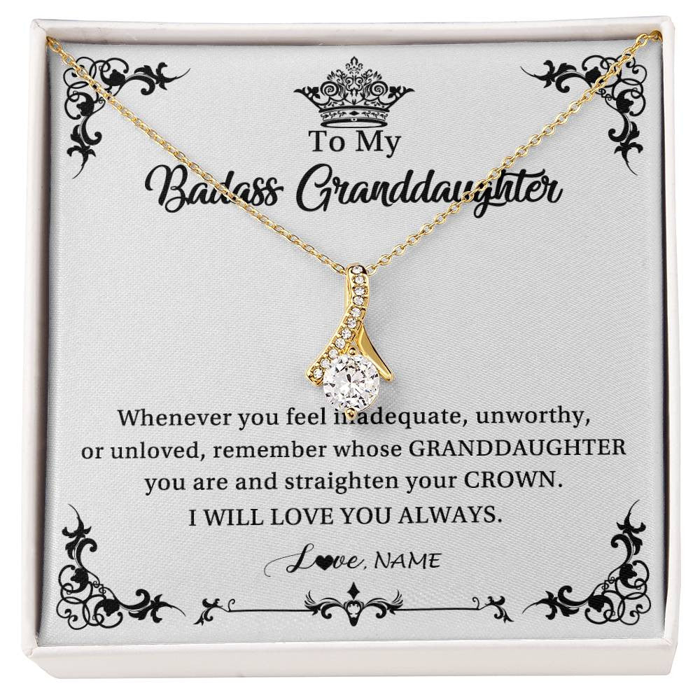 Personalized To My Granddaughter Necklace From Grandma I Will Love You Always Granddaughter Jewelry Birthday Christmas Customized Message Card