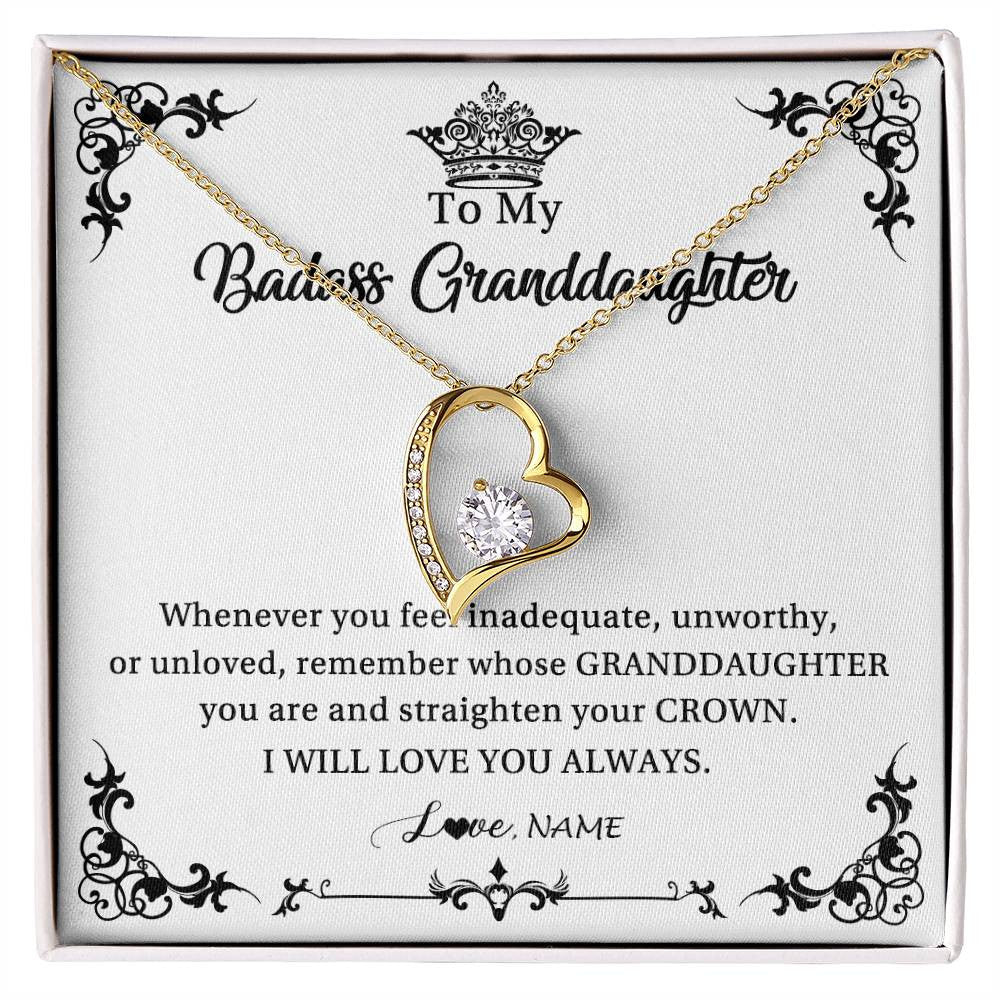 Personalized To My Granddaughter Necklace From Grandma I Will Love You Always Granddaughter Jewelry Birthday Christmas Customized Message Card