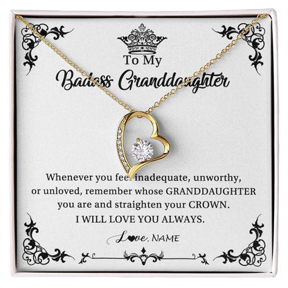Personalized To My Granddaughter Necklace From Grandma I Will Love You Always Granddaughter Jewelry Birthday Christmas Customized Message Card