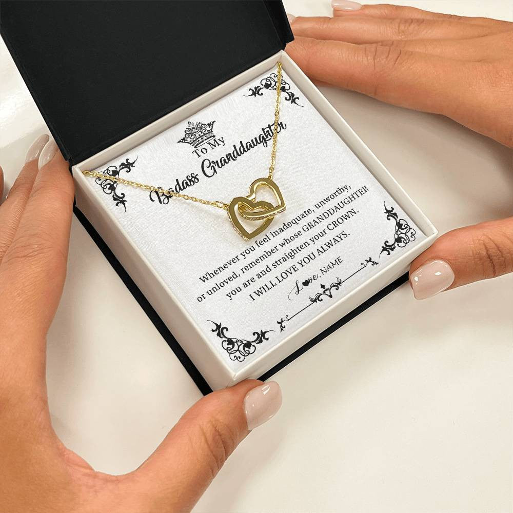 Personalized To My Granddaughter Necklace From Grandma I Will Love You Always Granddaughter Jewelry Birthday Christmas Customized Message Card
