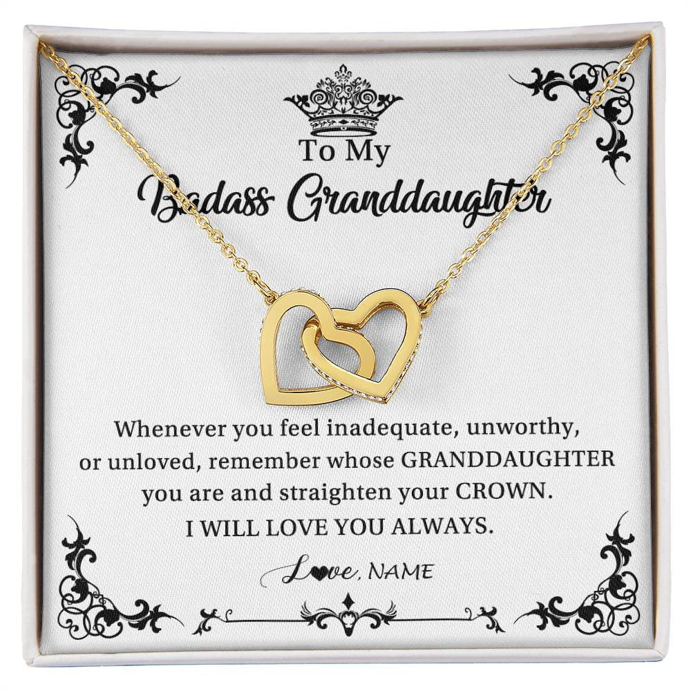 Personalized To My Granddaughter Necklace From Grandma I Will Love You Always Granddaughter Jewelry Birthday Christmas Customized Message Card
