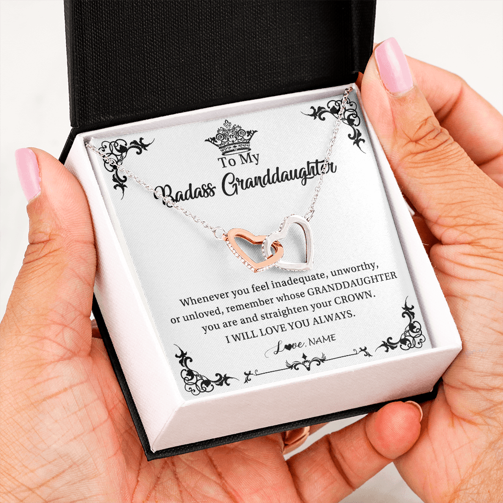 Personalized To My Granddaughter Necklace From Grandma I Will Love You Always Granddaughter Jewelry Birthday Christmas Customized Message Card