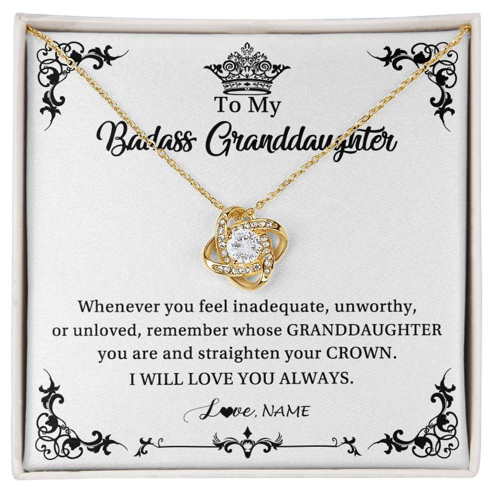 Personalized To My Granddaughter Necklace From Grandma I Will Love You Always Granddaughter Jewelry Birthday Christmas Customized Message Card