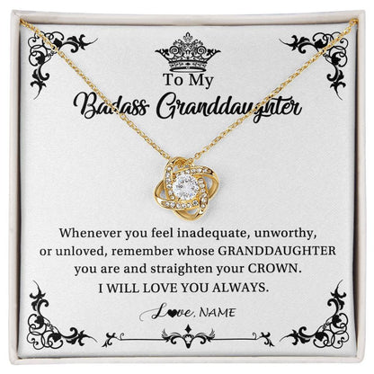 Personalized To My Granddaughter Necklace From Grandma I Will Love You Always Granddaughter Jewelry Birthday Christmas Customized Message Card