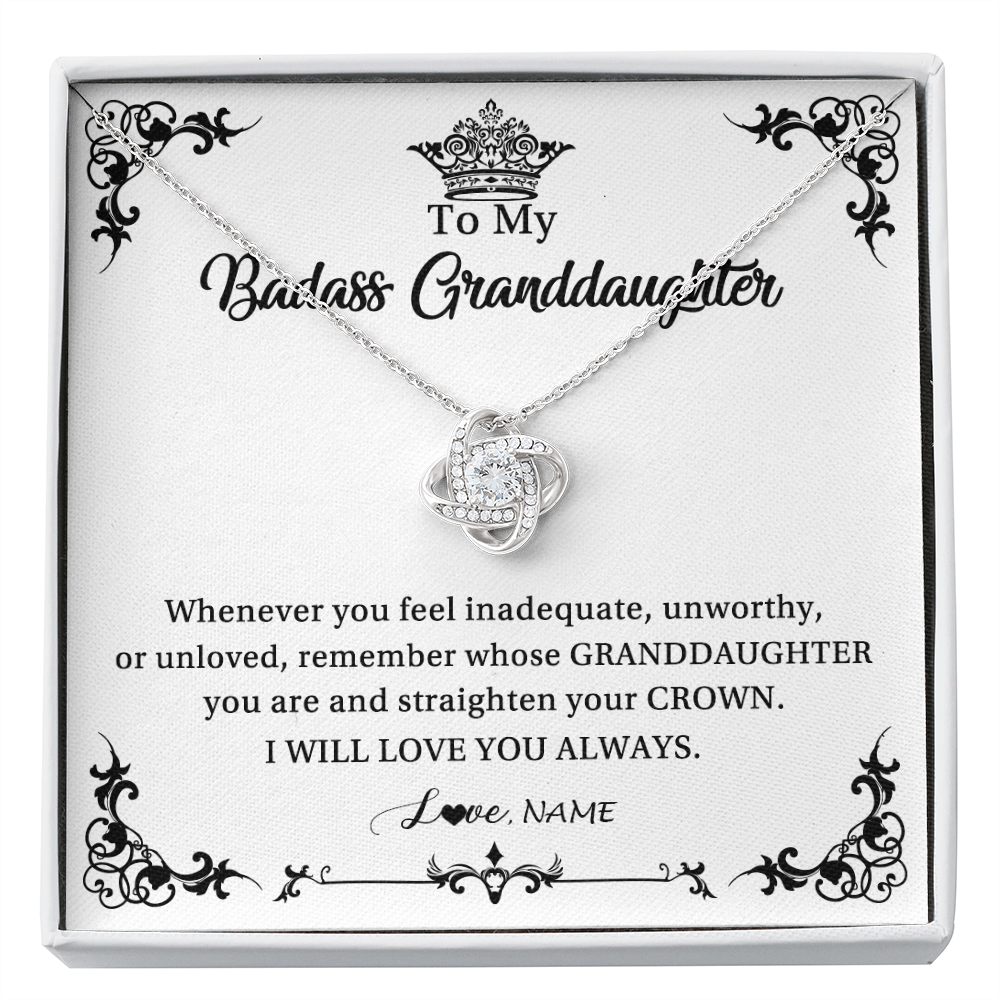 Personalized To My Granddaughter Necklace From Grandma I Will Love You Always Granddaughter Jewelry Birthday Christmas Customized Message Card