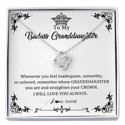 Personalized To My Granddaughter Necklace From Grandma I Will Love You Always Granddaughter Jewelry Birthday Christmas Customized Message Card