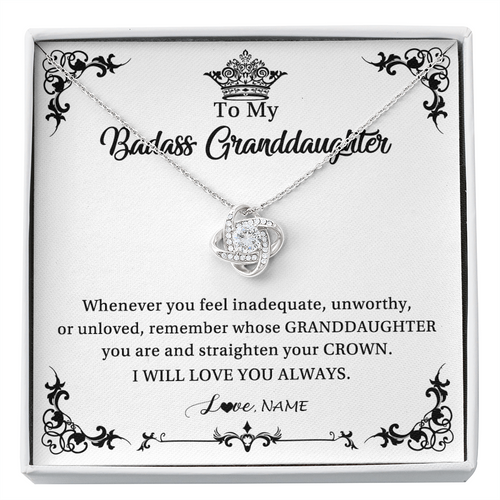 Personalized To My Granddaughter Necklace From Grandma I Will Love You Always Granddaughter Jewelry Birthday Christmas Customized Message Card