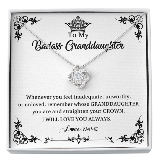 Personalized To My Granddaughter Necklace From Grandma I Will Love You Always Granddaughter Jewelry Birthday Christmas Customized Message Card