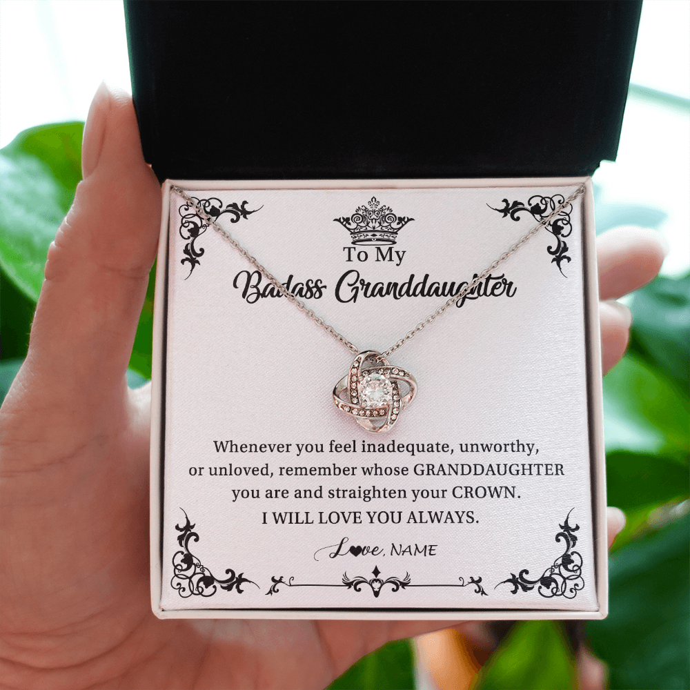Personalized To My Granddaughter Necklace From Grandma I Will Love You Always Granddaughter Jewelry Birthday Christmas Customized Message Card