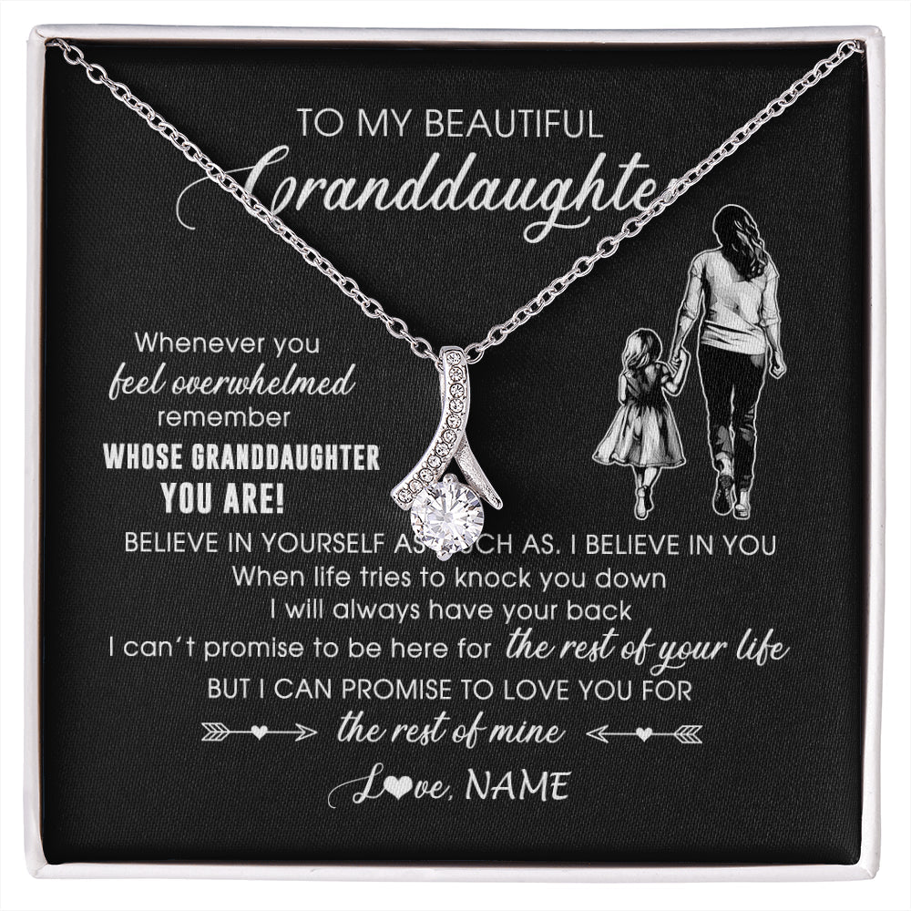 Personalized To My Granddaughter Necklace From Grandma Mimi Whenever You Feel Overwhelmed Granddaughter Jewelry Birthday Christmas Customized Message Card