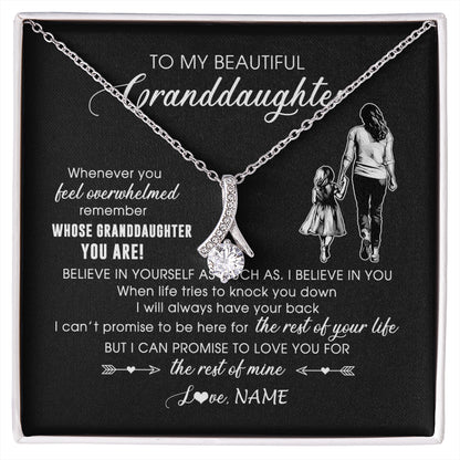 Personalized To My Granddaughter Necklace From Grandma Mimi Whenever You Feel Overwhelmed Granddaughter Jewelry Birthday Christmas Customized Message Card